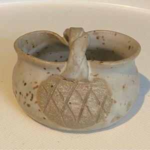 Cindy Angliss Signed Studio Art Pottery Small Basket Trinket Jewelry Handmade